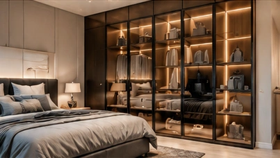 Design inspiration: illuminated bedroom wardrobe